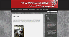 Desktop Screenshot of hisnhersautomotive.com.au